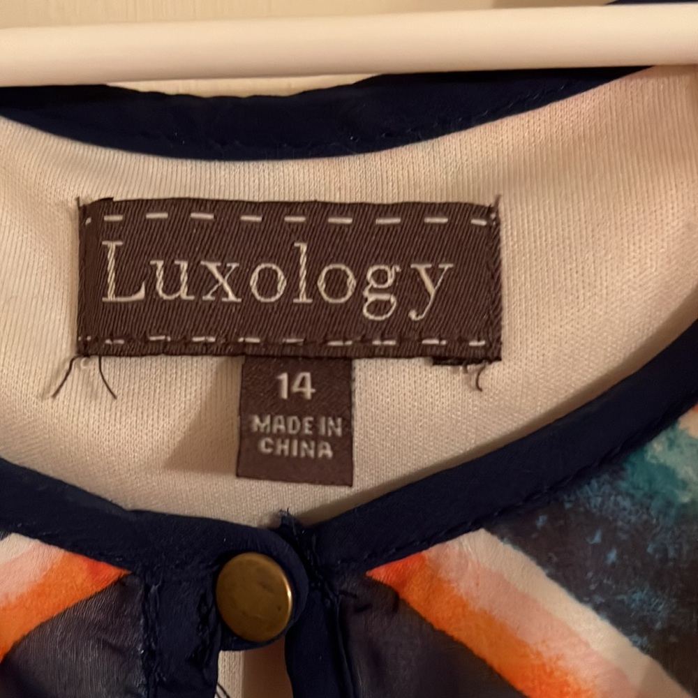 Multi Color/Pattern Dress With Slip And Belt - image 3